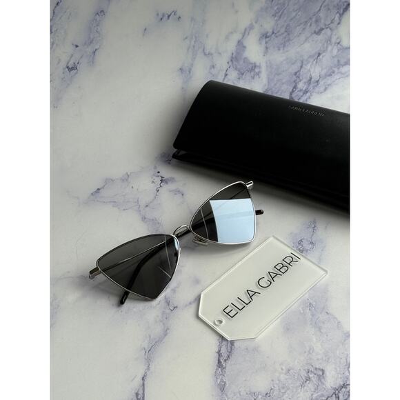 NEW Saint Laurent SL303 Jerry Sunglasses in Silver Mirror - Picture 10 of 10